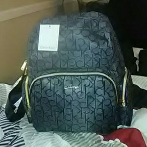 Black Calvin Klein bookbag